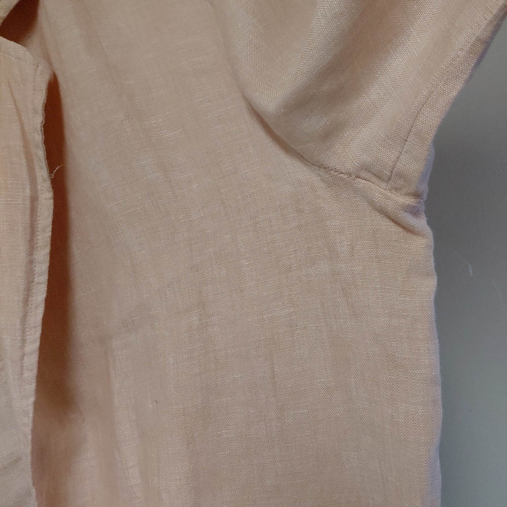 Rachel Zoe Women's 100%Linen Pink Open Front Blazer Jacket Size M - Picture 6 of 11